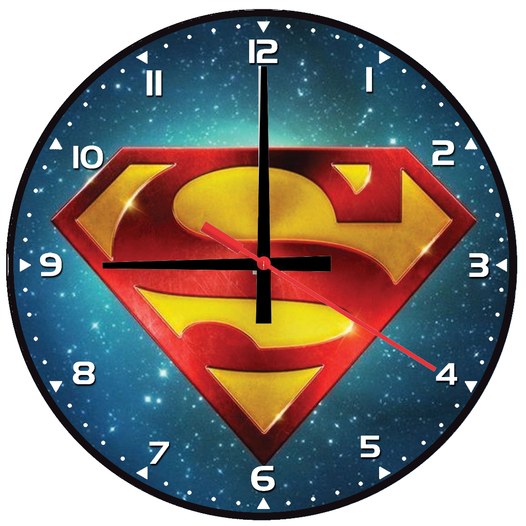 JAM DINDING SUPERMAN /JAM DINDING KAYU /JAM DINDING UNIK