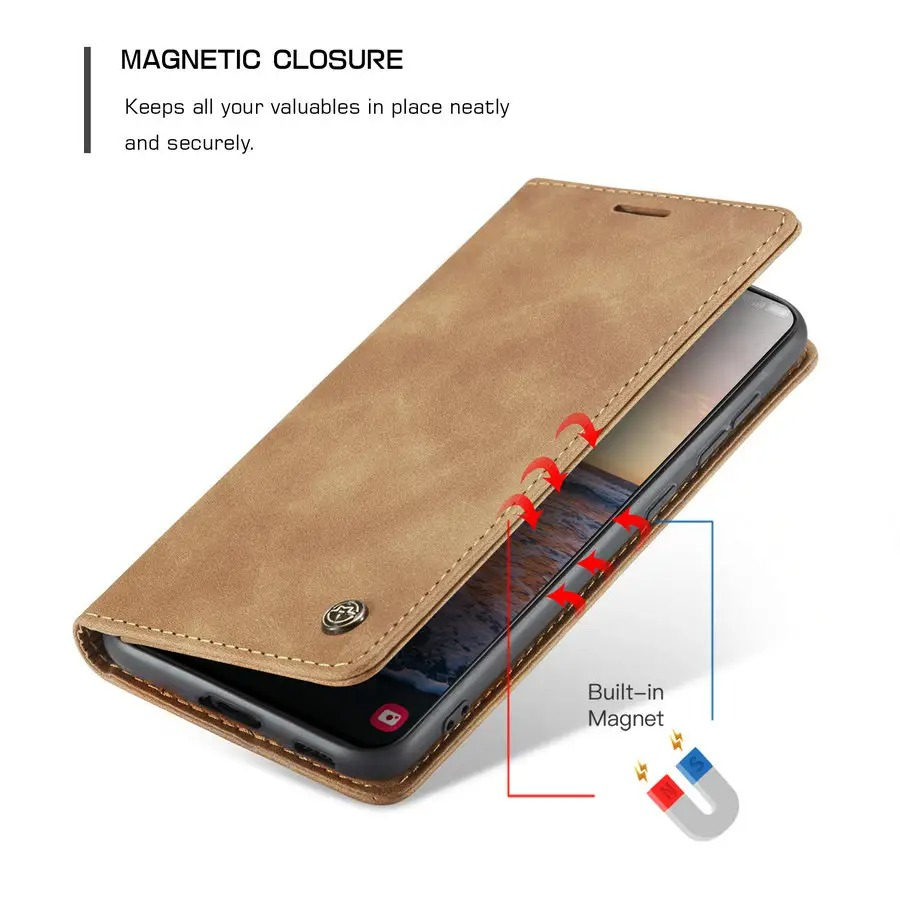 Leather Flip Wallet For Samsung Note 9 - Case Dompet Magnetic Cover Standing