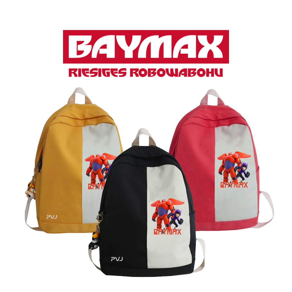 PVJ - Tas Ransel Anak Motif Baymax Big Hero 6 Untuk Laki-laki dan Perempuan