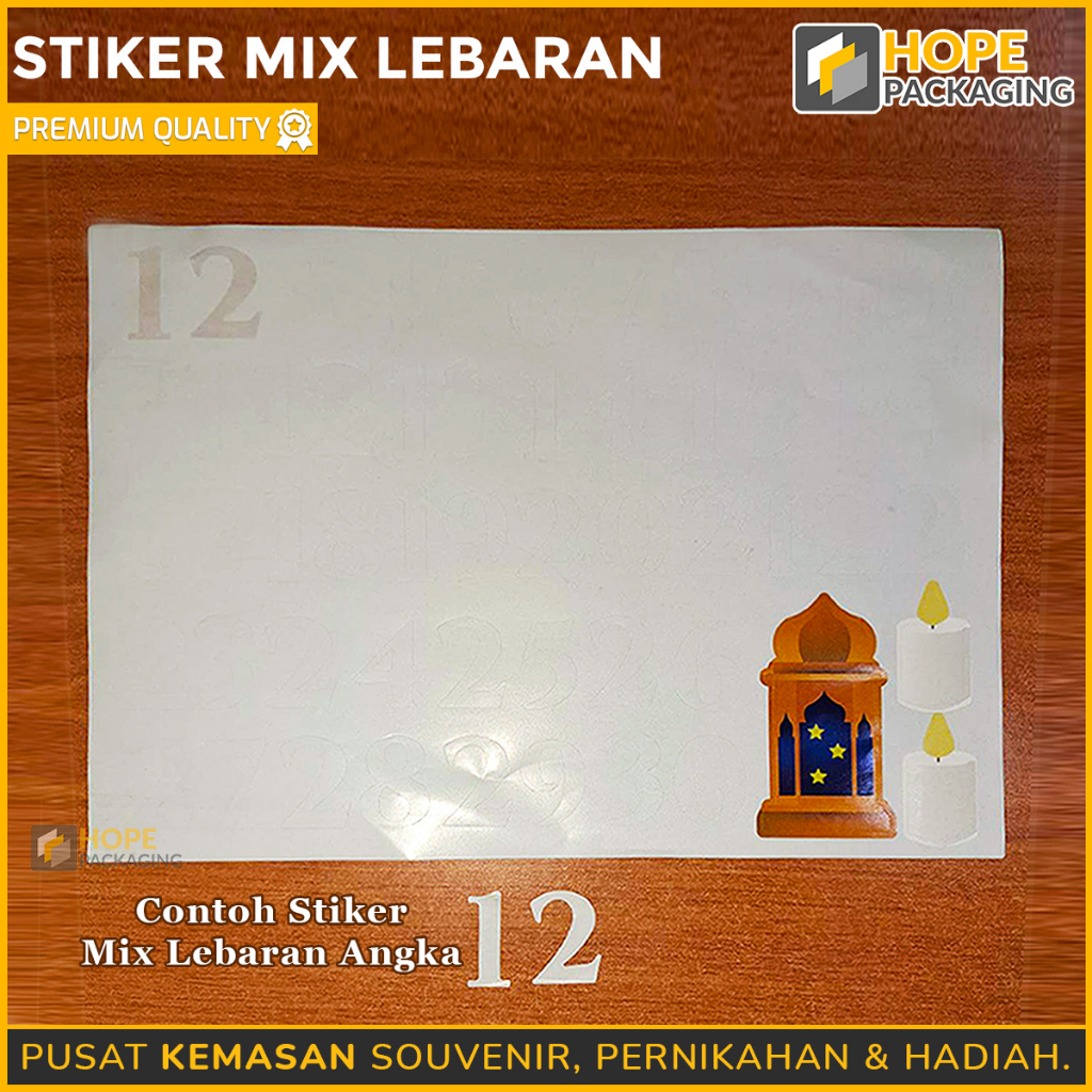 [ isi per 5 pcs ] Stiker Mix Lebaran / Sticker Lebaran Mix Dikirim Random stiker Ucapan Selamat Idul Fitri gift tag hampers paket lebaran