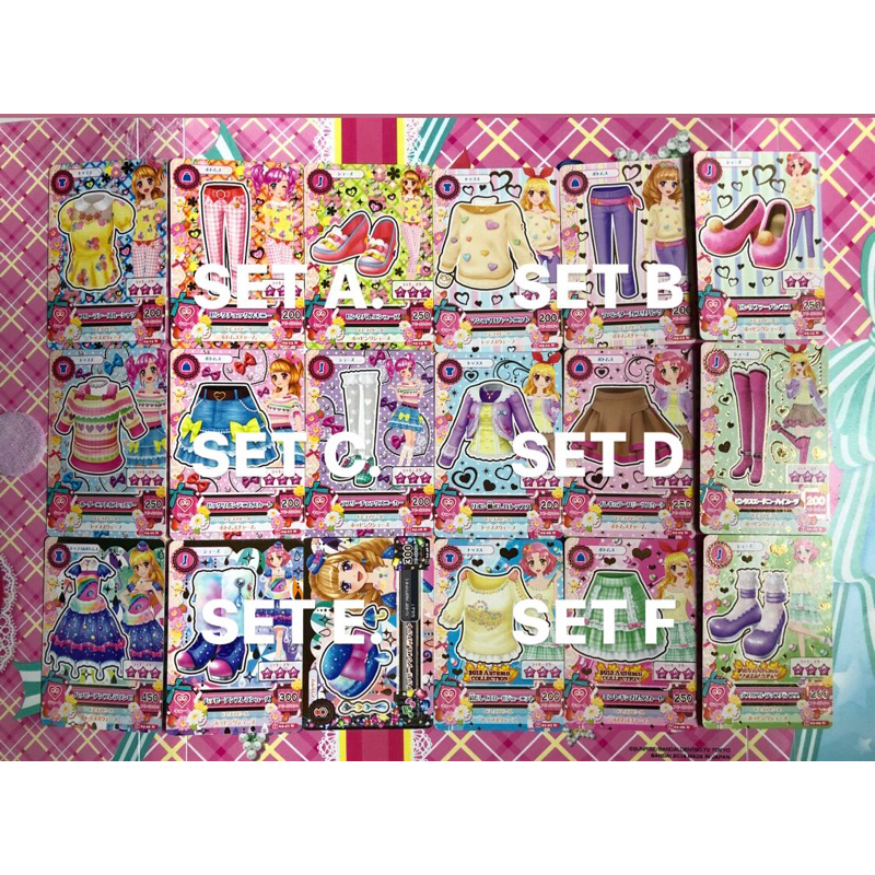 Kartu Aikatsu Jepang Normal Set Asli Cute Cool Madoka Akari Ichigo  Sakura Maria  Mikuru Otome Kaede
