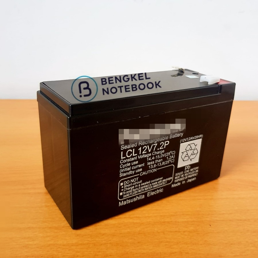 UPS 12V - 7.2Ah Aki kering Charger Battery Original