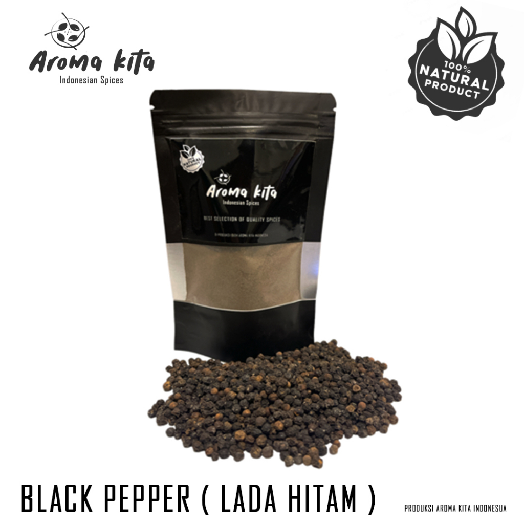 

Lada Hitam Biji / Lada Hitam Utuh / Black Pepper Whole - 250 gr