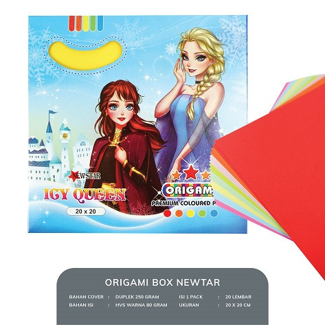 

[ARION STORE] Origami Paper 20 x 20 cm / Kertas Lipat 20 x 20 New Star [SET]