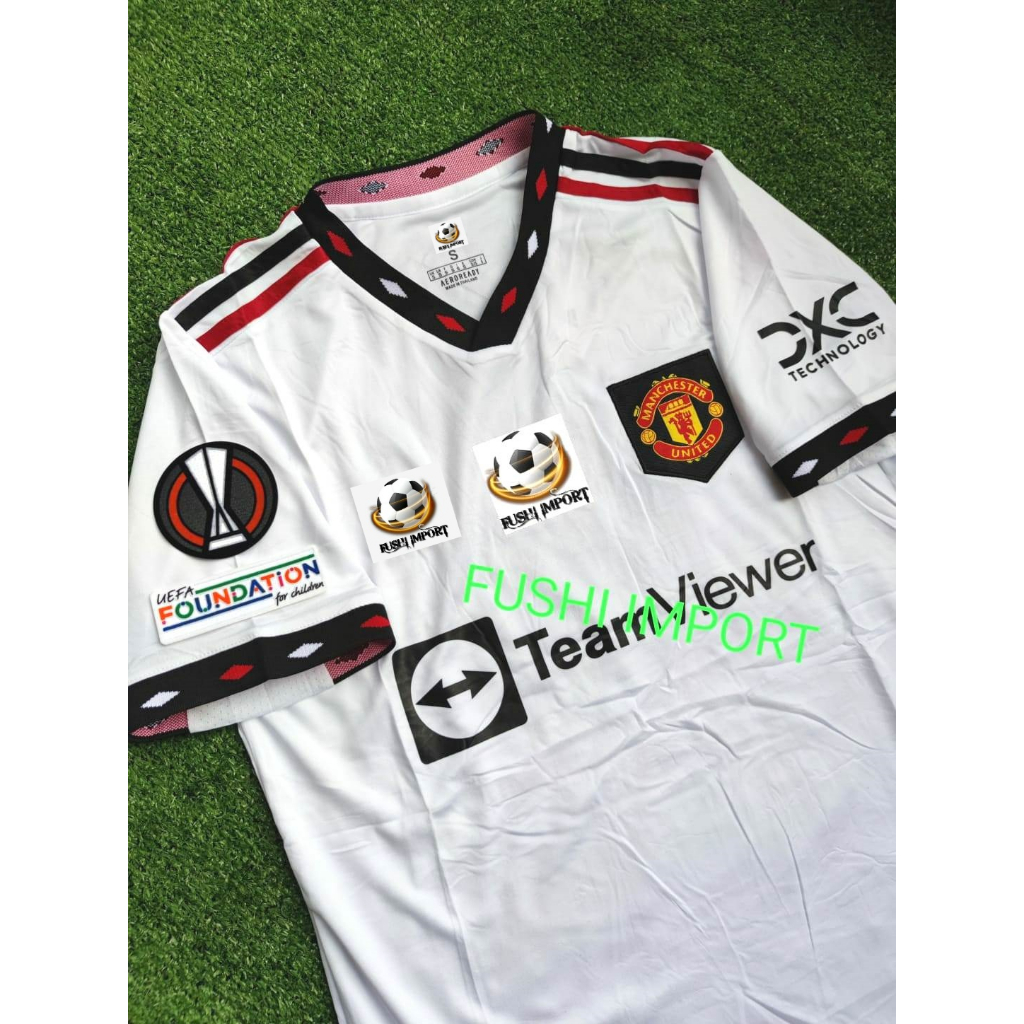 Jersey Baju Bola MU Away Full Patch 2022 2023 Grade Ori