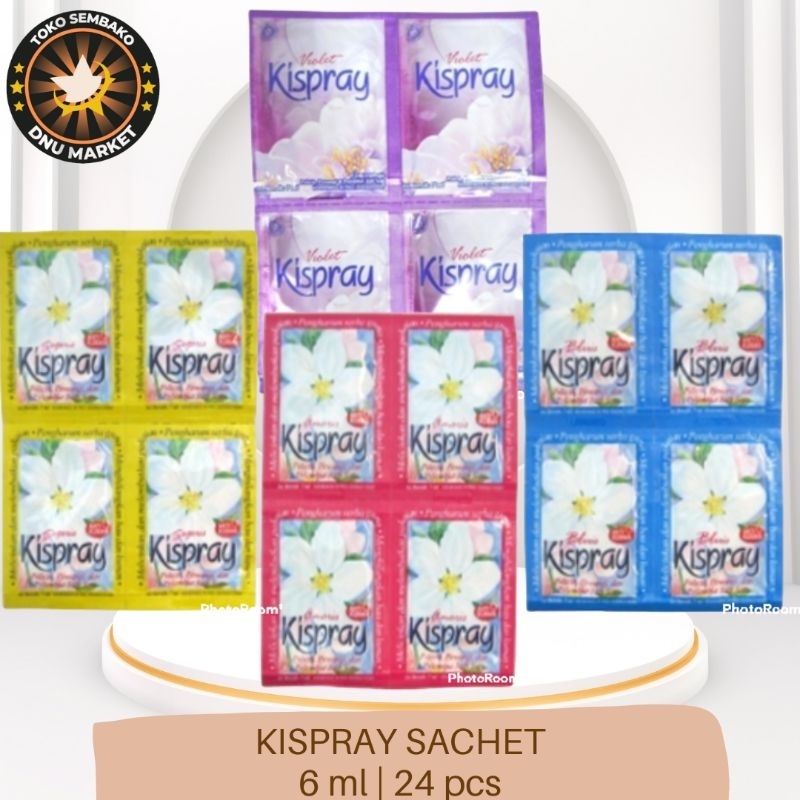 KISPRAY SACHET PELICIN PAKAIAN AMORIS | VIOLET | BLUIS | SEGERIS | 6ml isi 24pcs