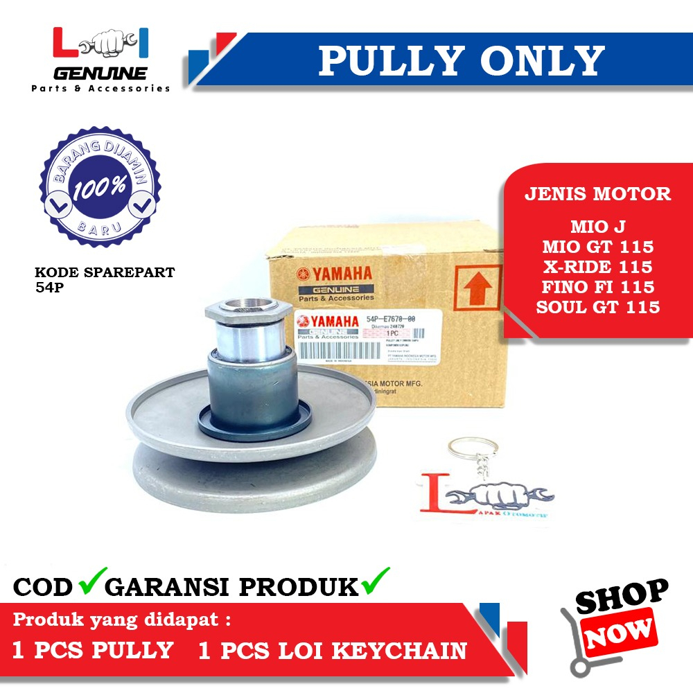 -LOI- PULLEY ONLY PULLY MIO J ,MIO GT 115 ,FINO FI 115 ,XRIDE 115 ,SOUL GT 115