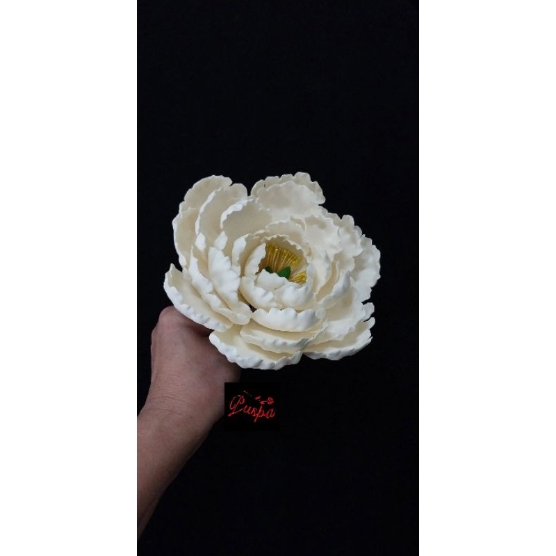 

(528/PPEGB6)Gumpaste Flower Sugar Flower/Bunga Gumpaste Peoni