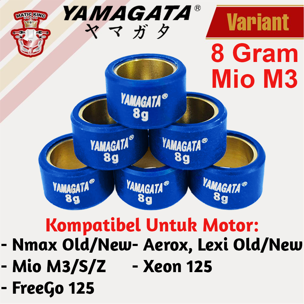 Roller Nmax Lexi Aerox Mio M3 S 125 GT 125 Xeon Free Go Racing Yamagata 7gr sd 13gr