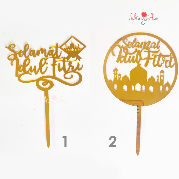 

Topper Cake Hiasan Kue Idul Fitri Lebaran