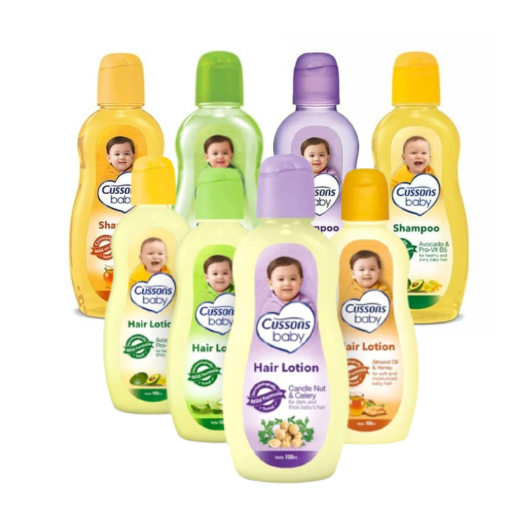 Cussons Baby Hair Lotion 100ML + 100ML PLUS Shampoo 100ml + 100ml