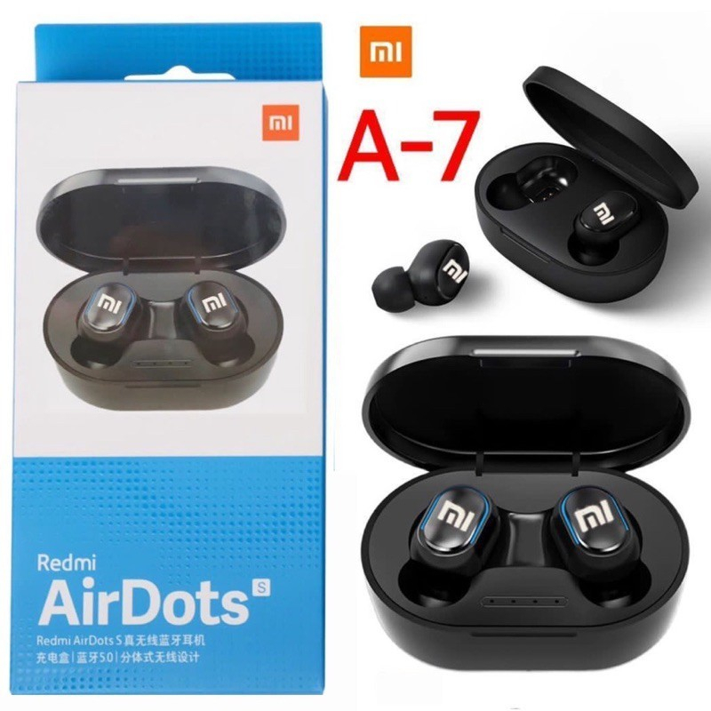 HEADSET HANDSFREE TWS AIRDOTS A7 EARPHONE BLUETOOTH AIR DOTS XIAOMI