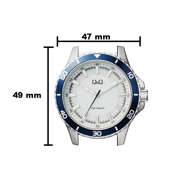 Jam Tangan Pria Casual Business Rantai Stainless Steel Analog Original Q&amp;Q QnQ QQ QB24 QB24J Series