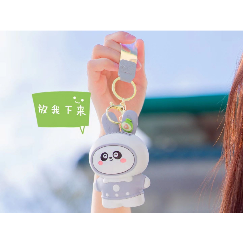 MU038 | Kipas angin Cute Cooling Fan Desktop Hand Held Mini Portable Recharge | Kipas Summer | Rabbit Mini Fan