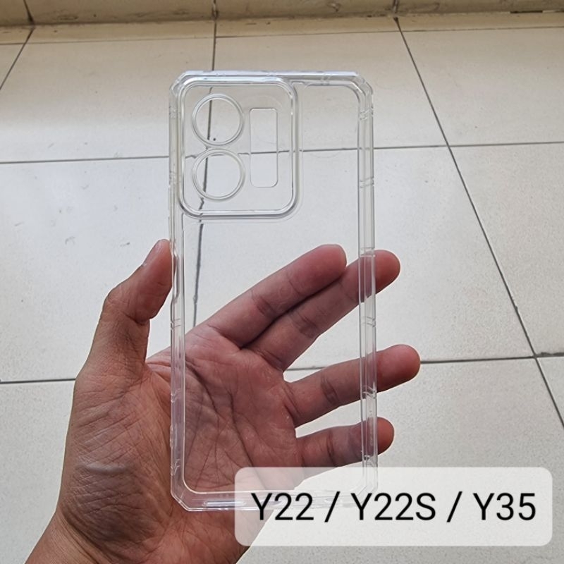 Vivo Y22 Soft Clear Case Airbag Premium Dengan Pelindung Kamera