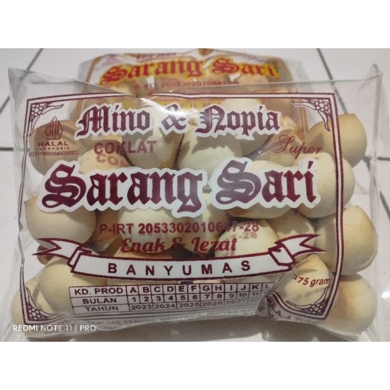 

Kue mino & nopia super SARANG SARI,Rasa gulajawa,coklat,pandan