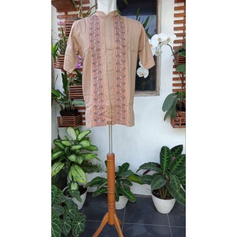 Kemeja Koko - ABIYU - Al luthfi Size M - Brown