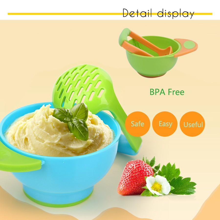 Baby food maker / alat makan bayi / mangkok mpasi / grinding bowl / Food Masher Bowl / penghalus makanan mpasi bayi / parutan mpasi / Set Alat Pembuat Makanan Bayi / Penghalus Makanan Bayi