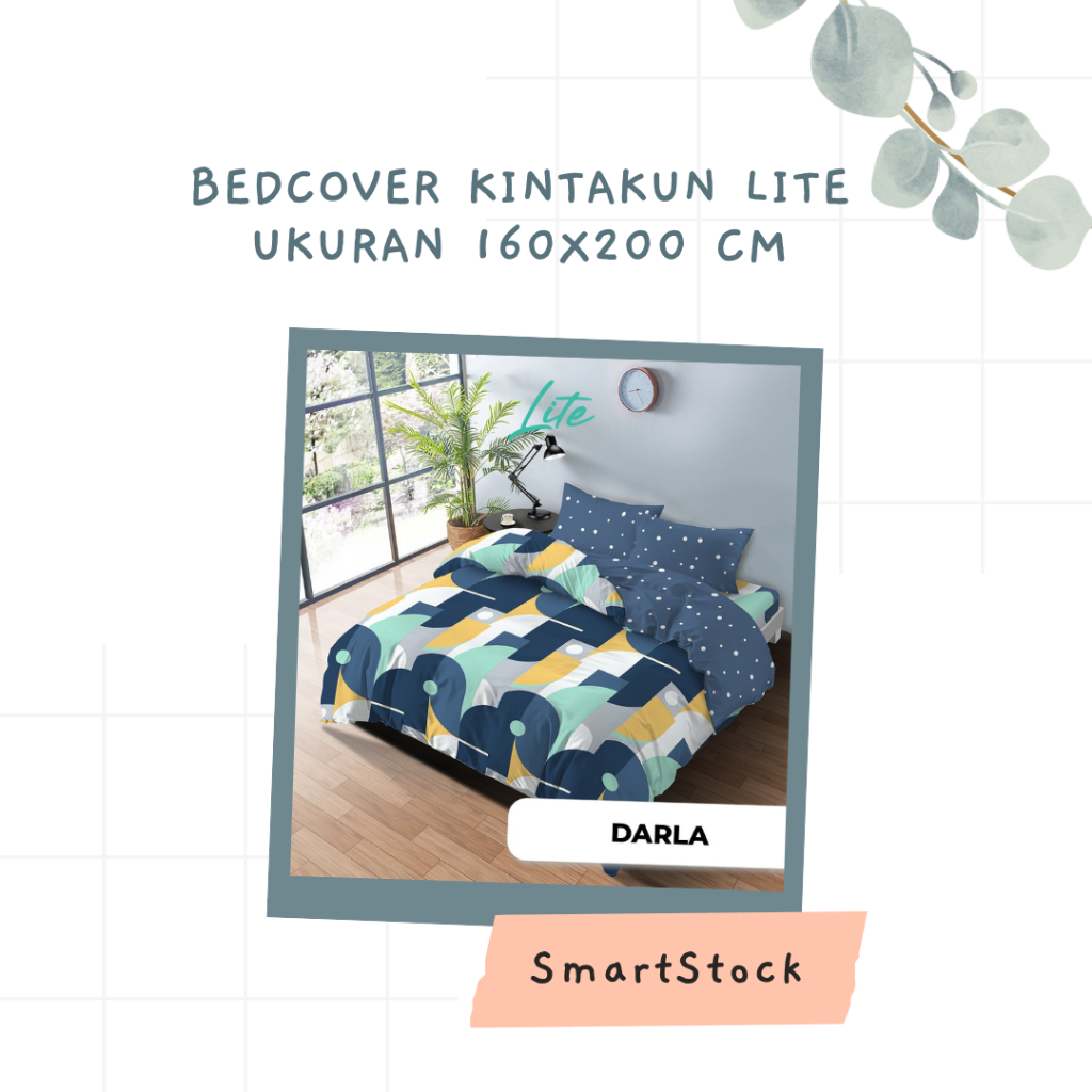 SS Bedcover Set 160 Kintakun Lite 160x200 cm Flat No 2 Queen Size