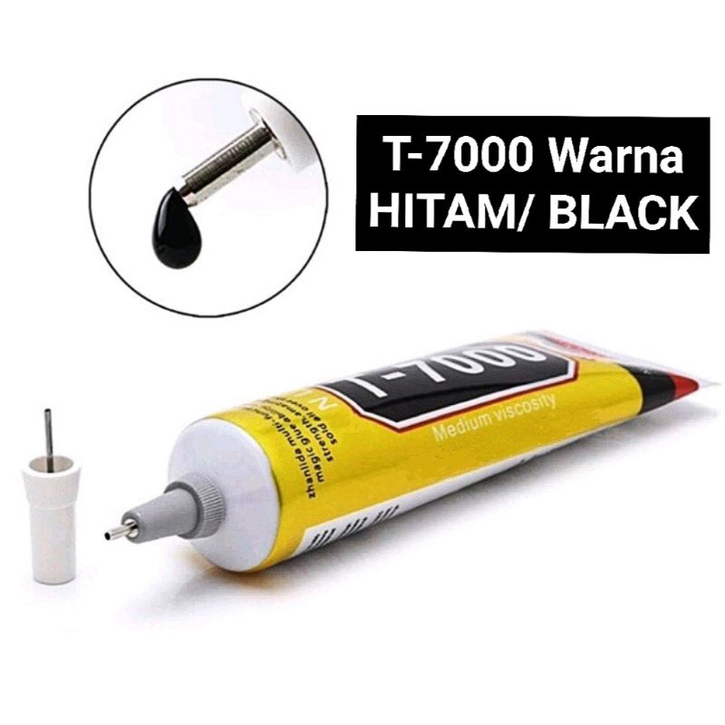 Lem Lcd Lem Touchscreen Lem Backdoor 15 ml T7000 Hitam B7000 Bening