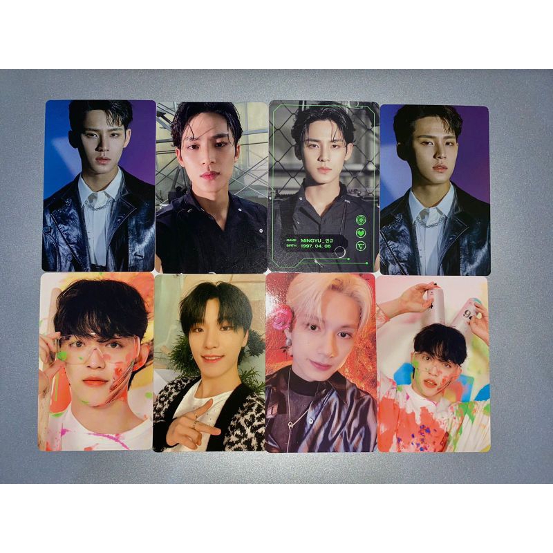 photocard seventeen mingyu membership kit gameboi jun season greeting 2023 scoups booklet face the s