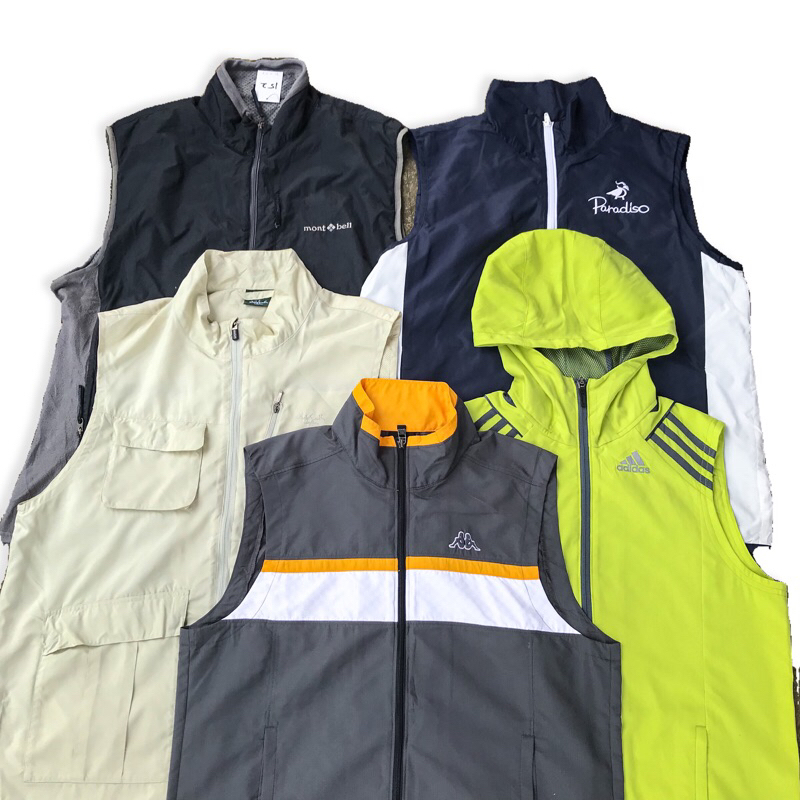 [3] Rompi Second Vest Murah Preloved  Outdoor Casual Parasut Tebal Bulang Ultralight Polar Flace Pri