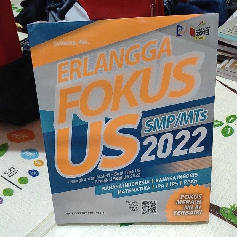 original buku Erlangga fokus US SMP/Mts 2022