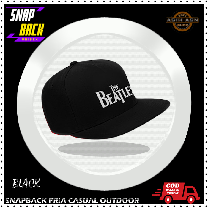 Topi Hip Hop / Snapback Caps Pria / Aksesoris Fashion Cowok Cewek / Topi Distro / Topi Pria Beatles 