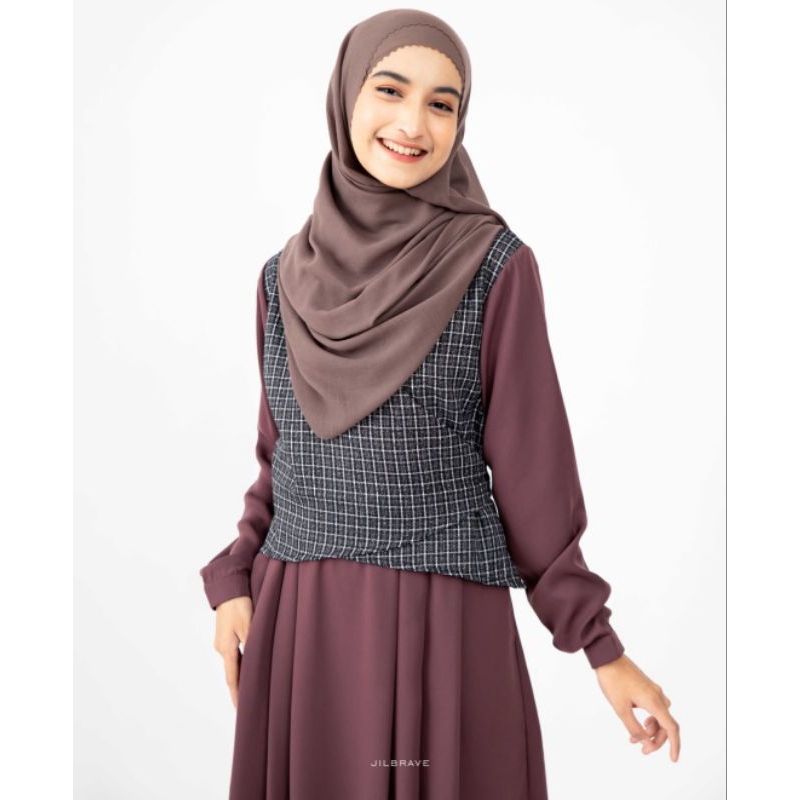 Jilbrave Gwen dress Ready stok || Maisha set by Alwa hijab