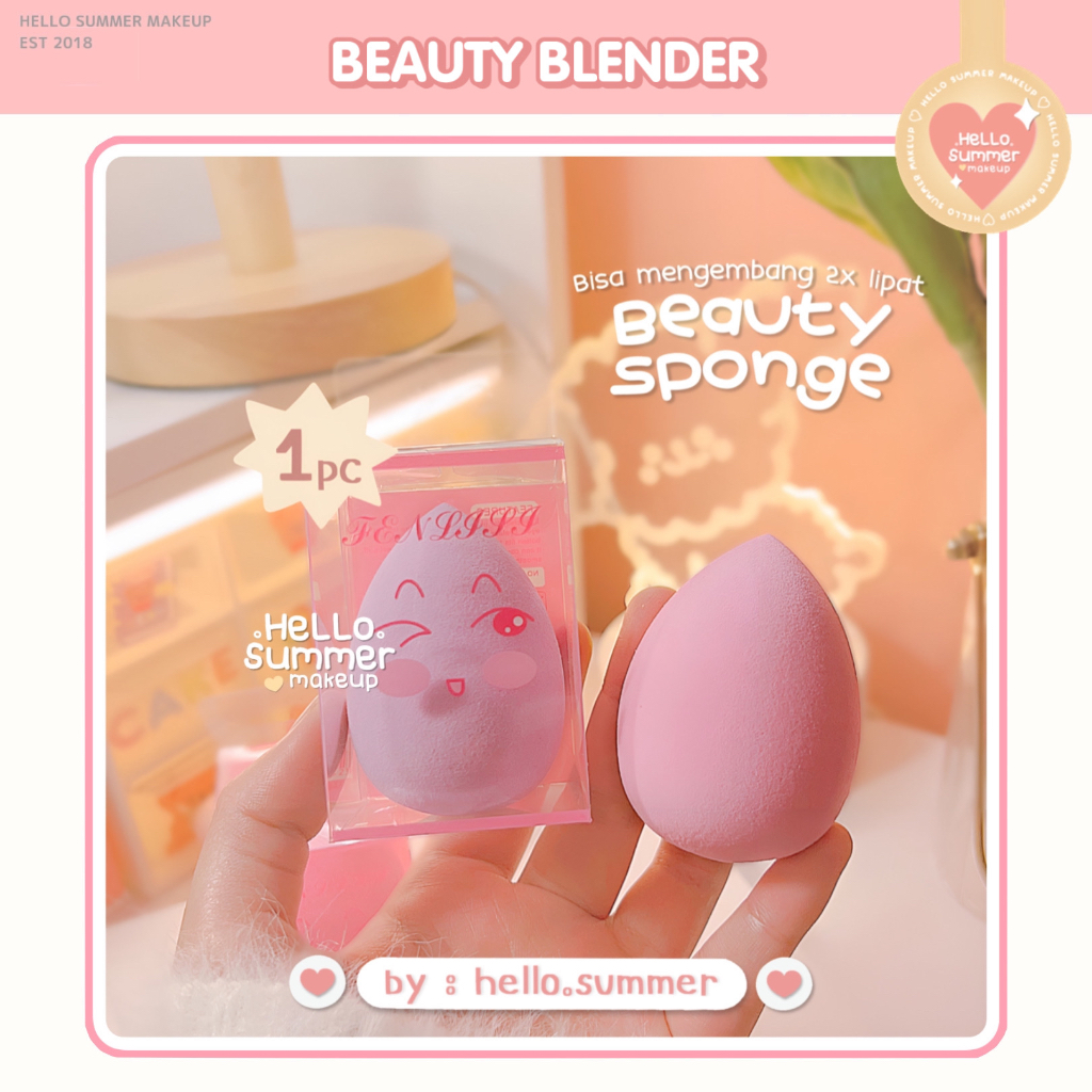 Cute Beauty Blender Sponge Make Up 1pc Mengembang 2x Lipat