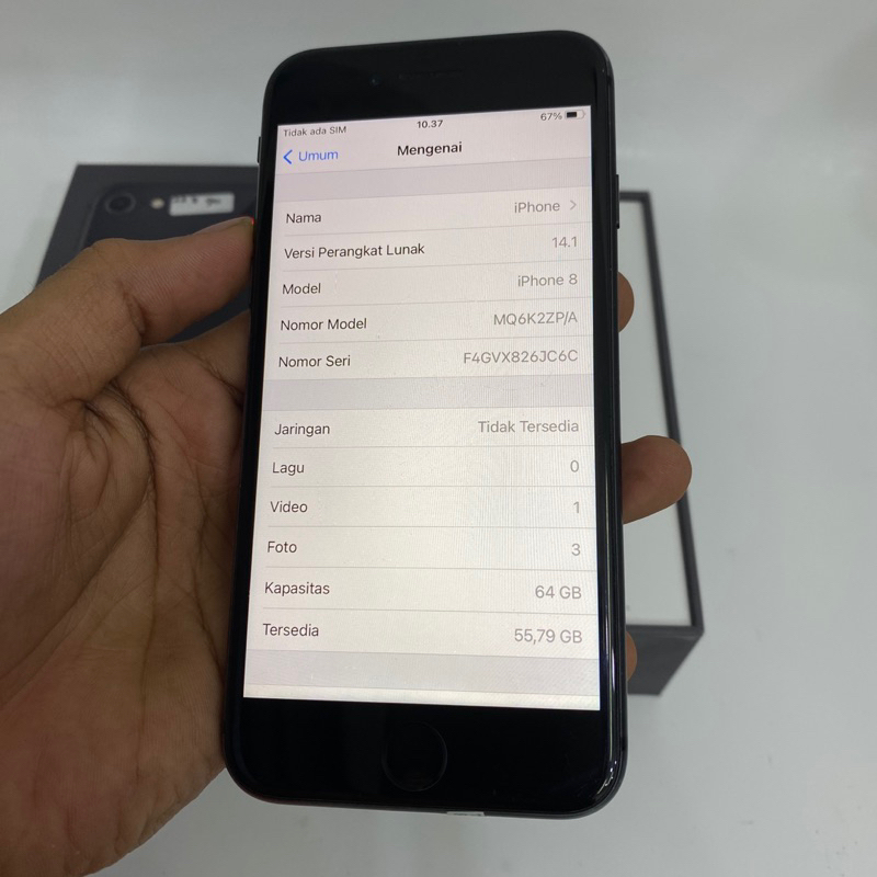 apple iPhone 8 Original imei aman