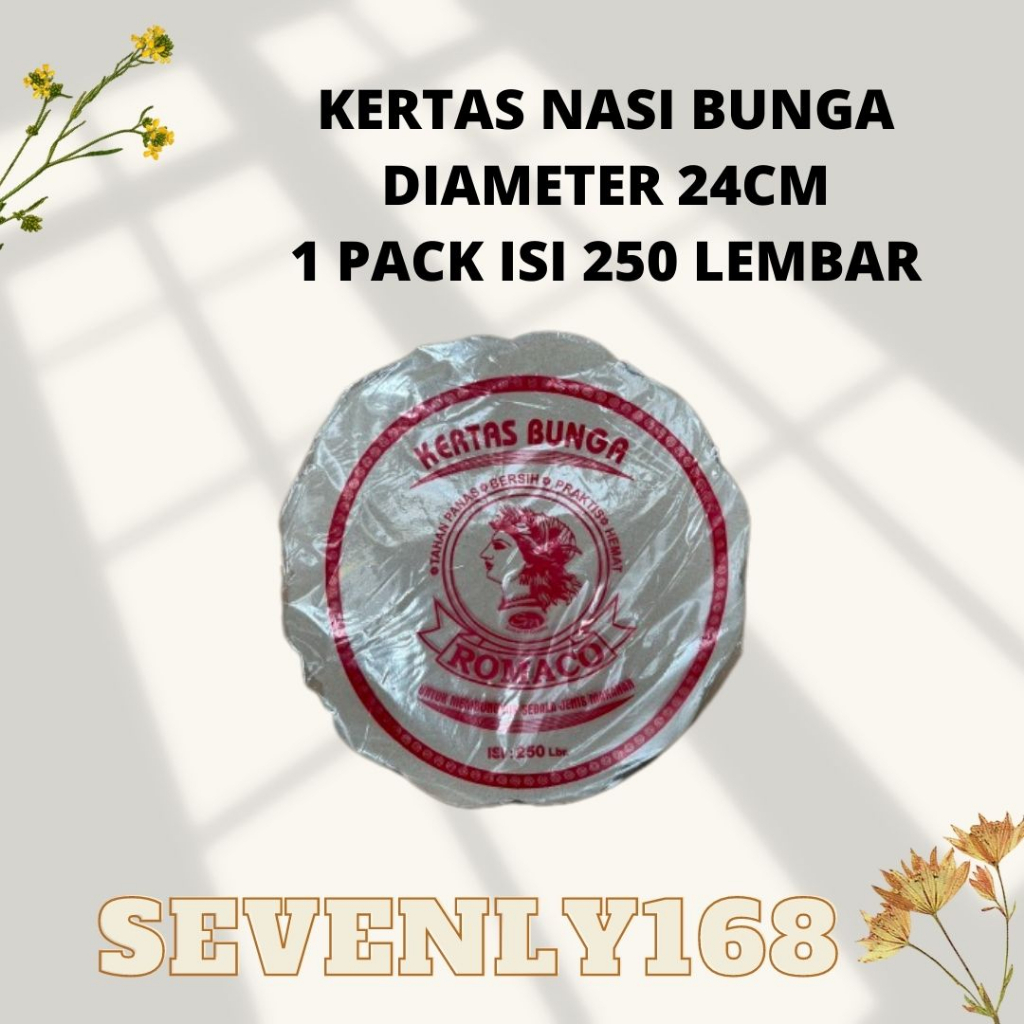 Kertas Nasi Bunga Romaco / Alas Piring