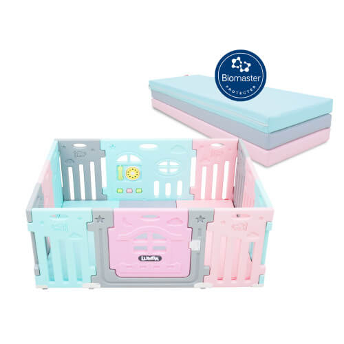 Play Fence Lumba Airplane 10+2 with Playmat by Mamasewa (Diskon Noda)