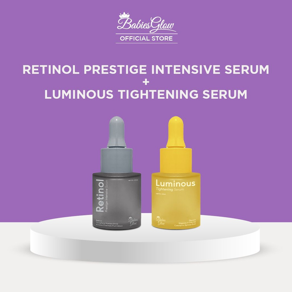 Babies Glow Bundling Luminous Tightening Serum + Retinol Prestige Intensive Serum
