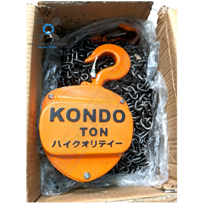 Chain Block 5 Ton 3 Meter 5 Meter 7 Meter KONDO x HASSTON / Hoist Manual Katrol Takel Kerekan 5T x 3M 5M 7M KONDO x HASSTON PROHEX