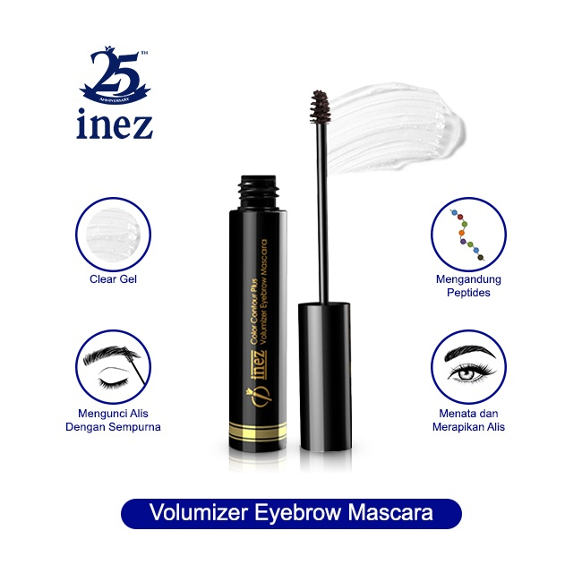 MFI - INEZ COLOR CONTOUR PLUS VOLUMIZER EYEBROW MASCARA | READY STOCK