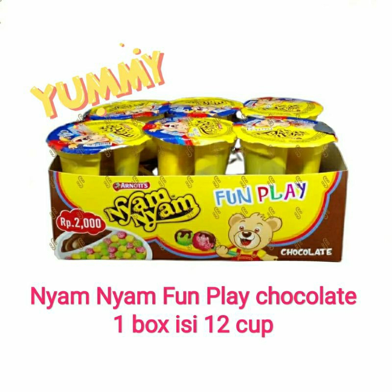 

nyam nyam fun play chocolate isi 12 cup | nyamnyam