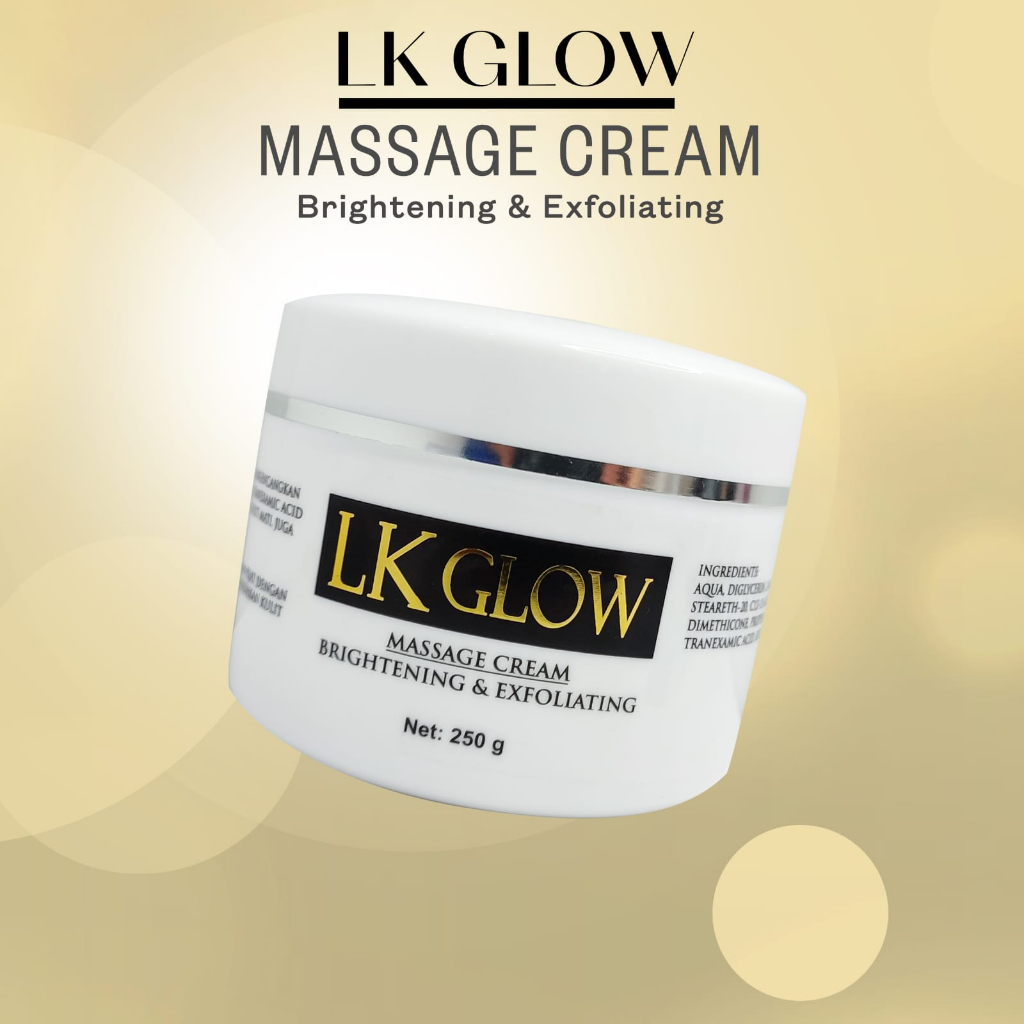 cream detox BPOM RI cream massage facial ultrasonic detoxification brightening exfoliating LK Glow