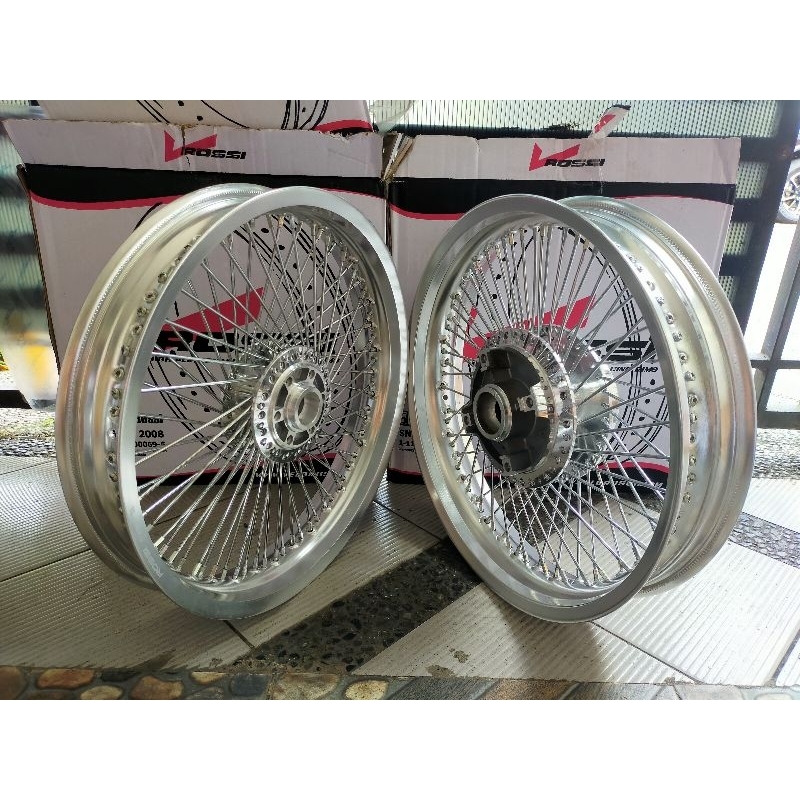 VELG SET JARI JARI SERIBU ROSSI 185 215 RING 17 TIGER REVO CB150R OLD NEW MEGAPRO MONO NEW CB150R LE