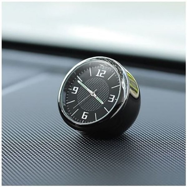 Jam Analog Mobil Glow Dark Dekorasi Interior Dashboard Quartz Classic