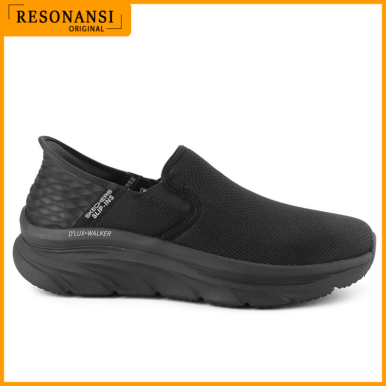 SEPATU PRIA TERBARU SKECHERS ORIGINAL SPORTS D'LUX WALKER FULL BLACK