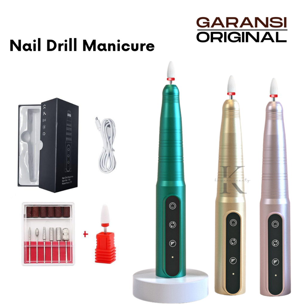 Portable Nail Drill Grinder Manicure Pedicure Wireless Machine/ Nail Drill ZYZC
