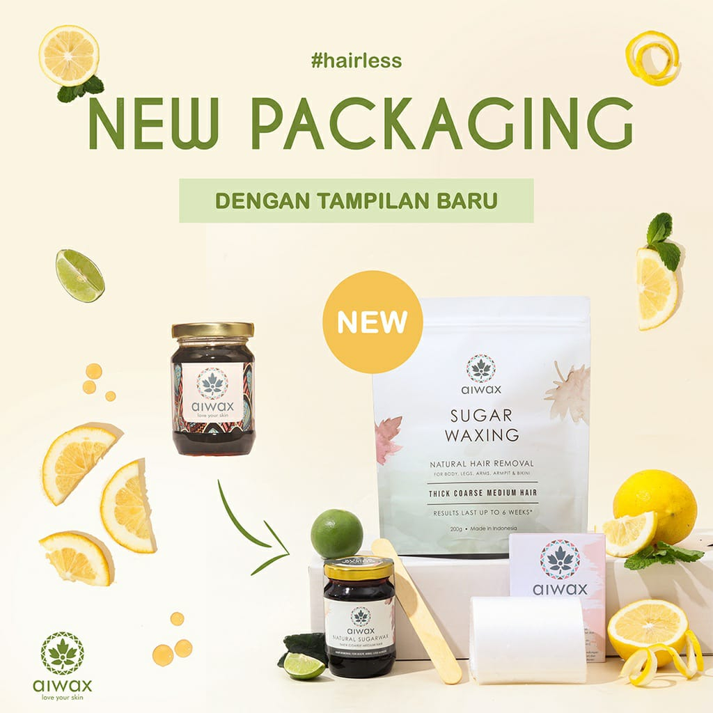 Honey Wax Hair Removal Sugar Wax Alami - Aiwax 125ml Original NormaL