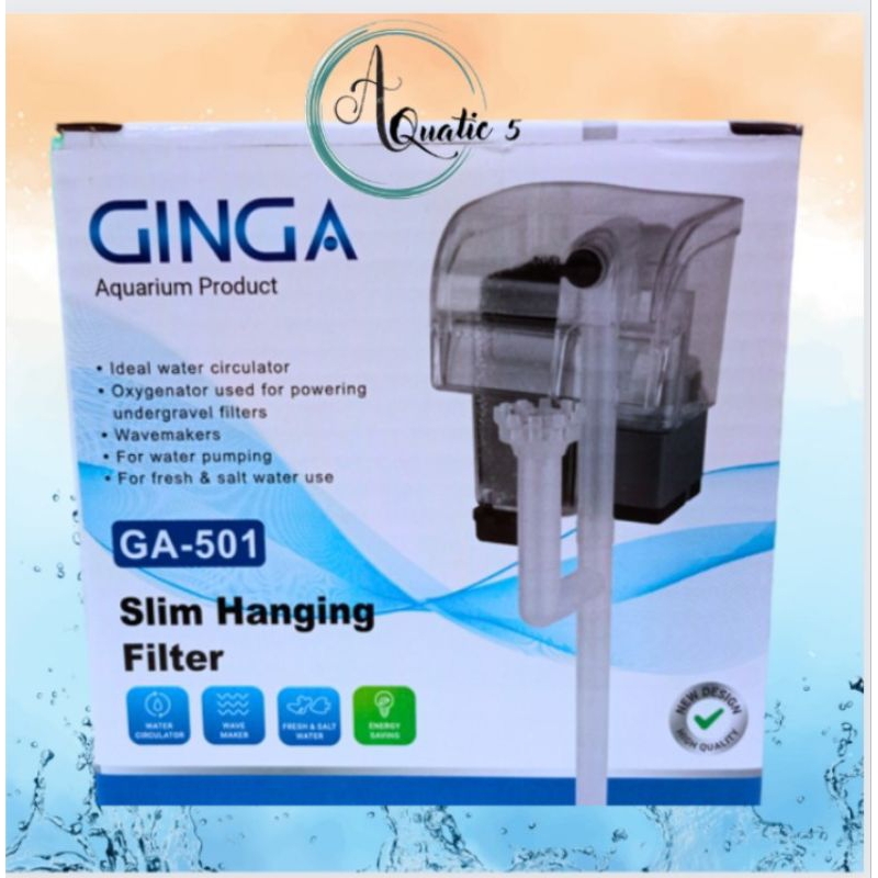 Pompa Aquarium Aquascape Slim Hanging Filter GINGA GA 501