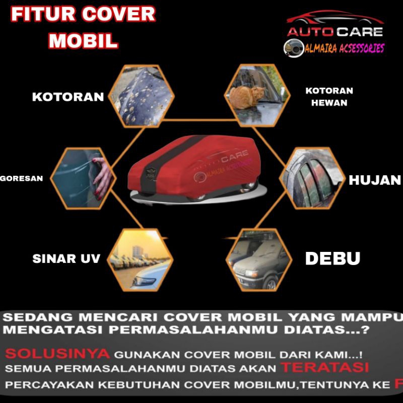 COVER BODY MOBIL/SARUNG MOBIL, HONDA BRV SELIMUT MOBIL BR-V 2014 2015 2016 2017 2018 2019 SELIMUT PENUTUP OUTDOOR INDOOR WATERPROOF