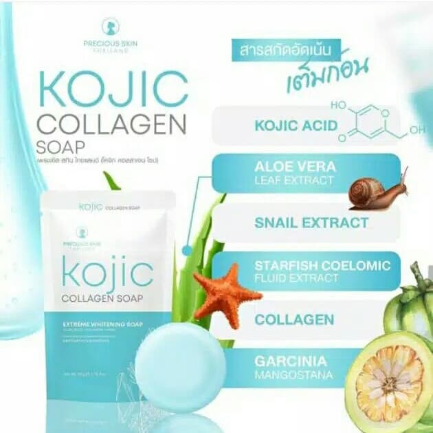 [ORI] Sabun Precious Skin Kojic Extreme Whitening Collagen Soap Khusus Wajah dan Tubuh