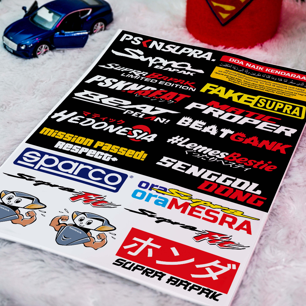 Stiker Motor, Sticker Motor, Stiker Motor Keren, Stiker Racing Motor, Stiker Sponsor Racing, Sticker Racing, Supra Fit, Beat (PACK 17)