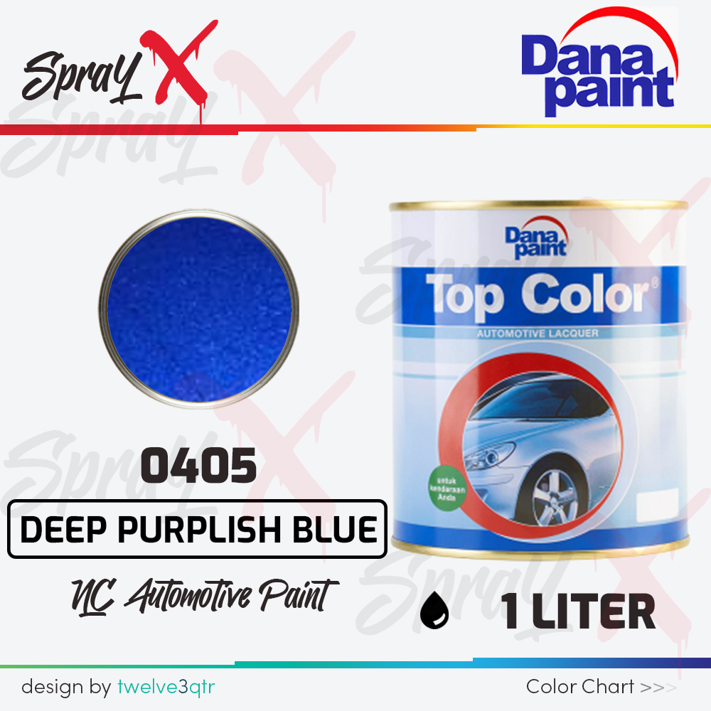 TOP COLOR YAMAHA DEEP PURPLISH BLUE MET 223-0405 / CAT DUCO BIRU METALIK YAMAHA TOPCOLOR 0405
