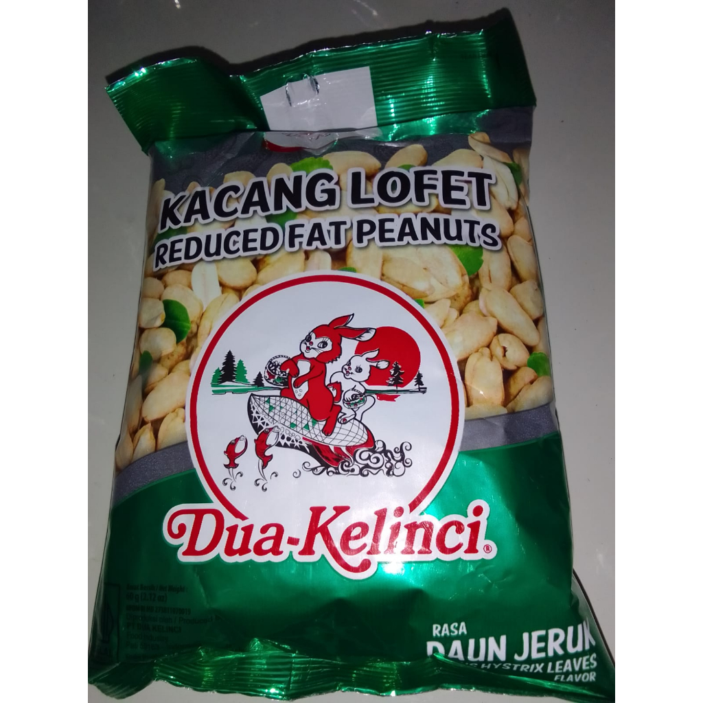 

Dua Kelinci Lofet Kacang Rasa Daun Jeruk 65 gram