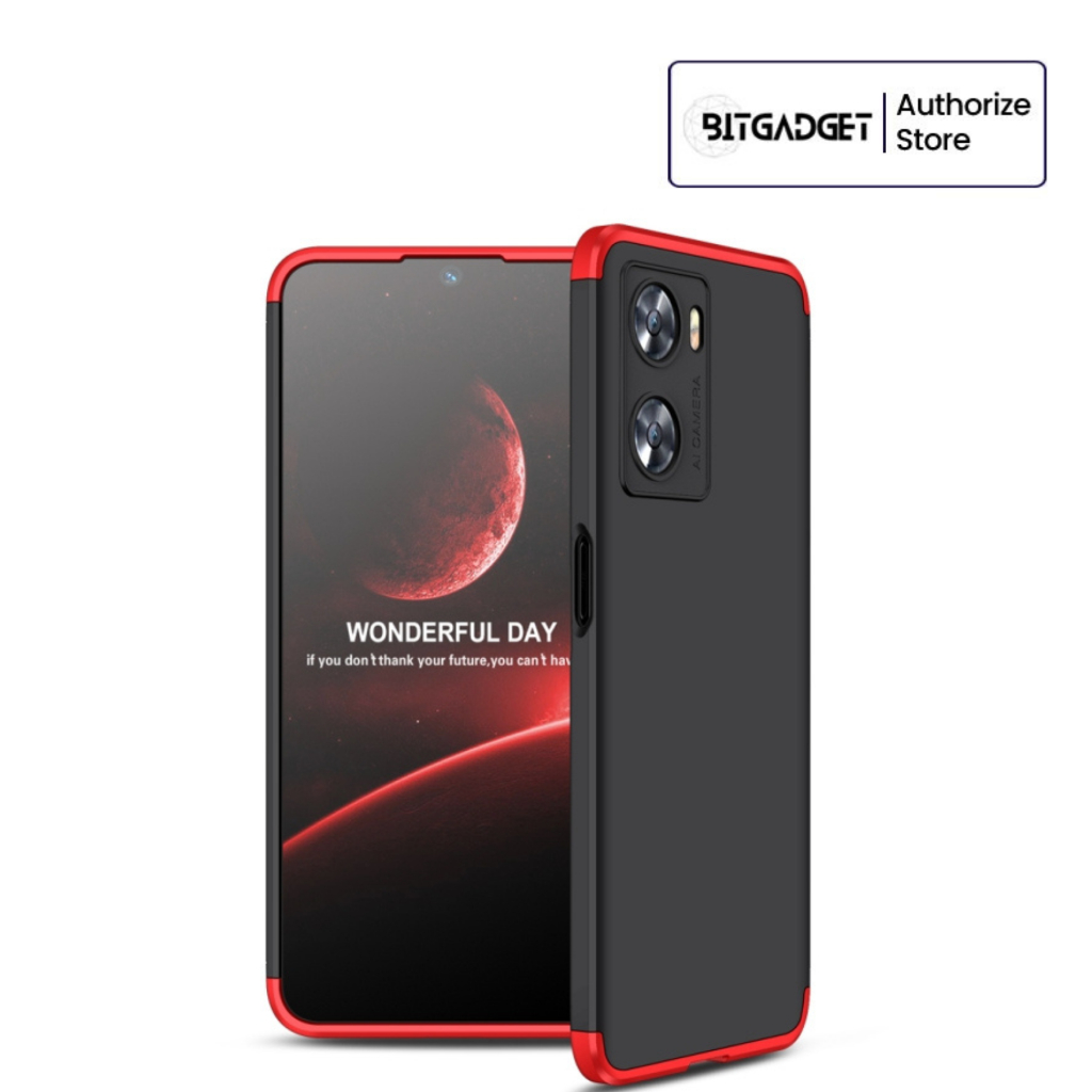 GKK Oppo A57 - 4G 2022 Casing Armor 360 Bumper Hardcase Anti Retak Original